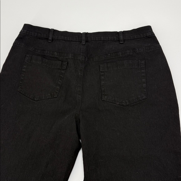 DG By Diane Gilman Womens Embroidered Crop Jeans Black Stretch 16W Stretch Boho - Picture 8 of 12